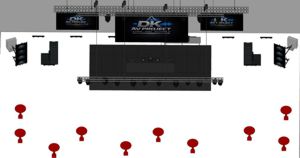 Progettazione LEDwall per grandi eventi con copertura 5500px di superficie video.